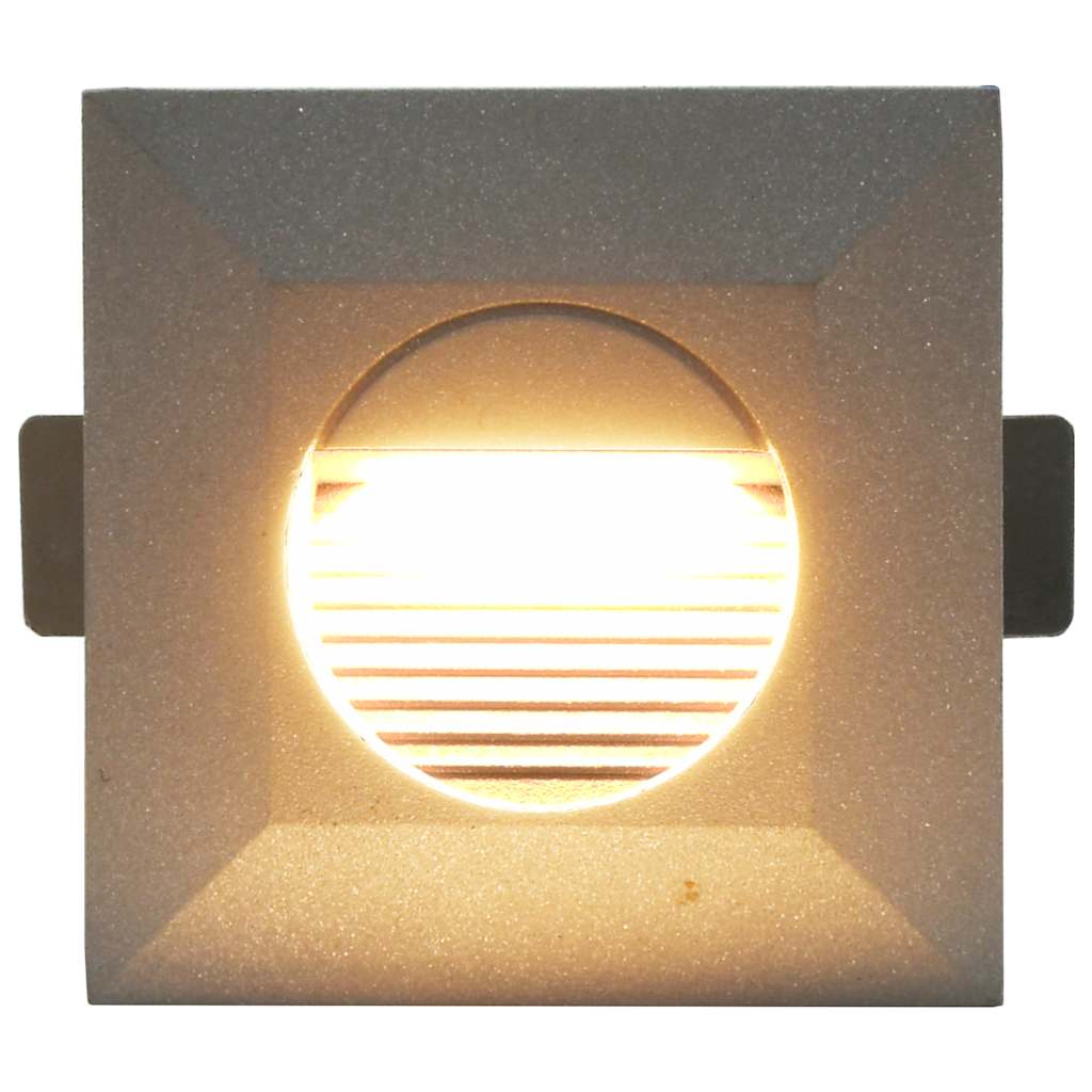 Outdoor LED Wall Lights 6 pcs 5 W Silver Square