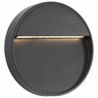 Outdoor LED Wall Lights 2 pcs 3 W Black Round