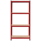 Storage Shelf 80X40X160 Cm Steel And Mdf