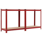 Storage Shelf 80X40X160 Cm Steel And Mdf