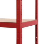 Storage Shelf 80X40X160 Cm Steel And Mdf