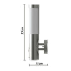 Outdoor Wall Lamp with Motion Detector Stainless Steel