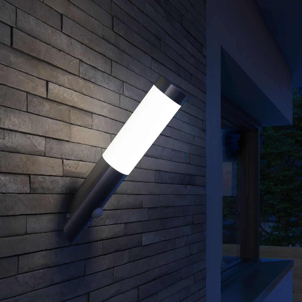 RVS Gardenlamp Wall Lamp Waterproof with Motion Detector
