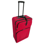 Five Piece Travel Luggage Set Red