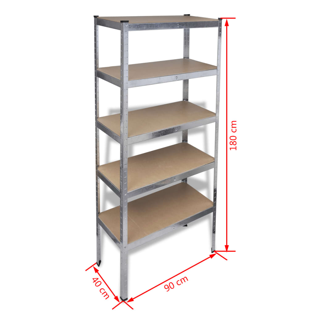 Storage Rack Garage Storage Shelf 10Pcs