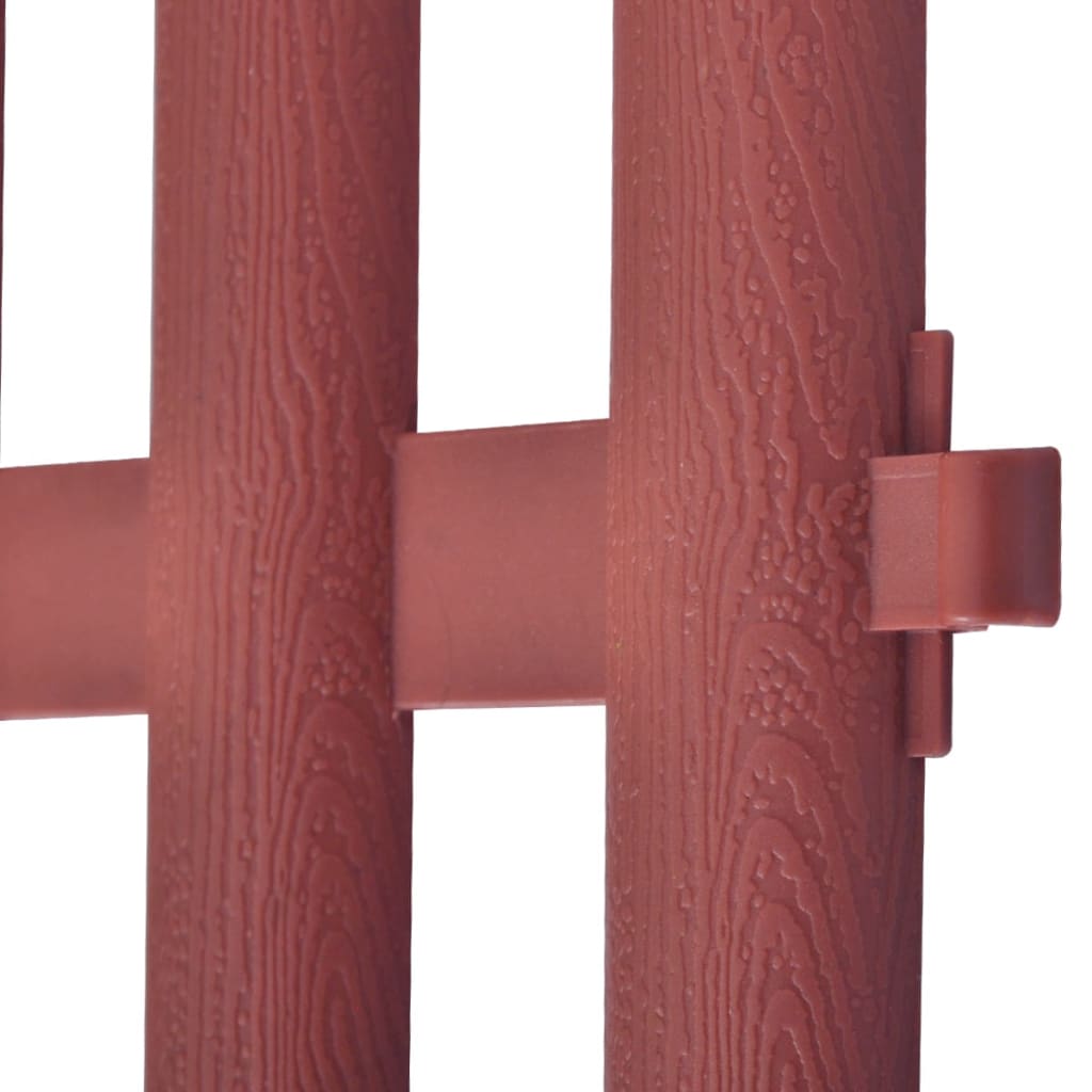 17 pcs Lawn Dividers 10 m Brown