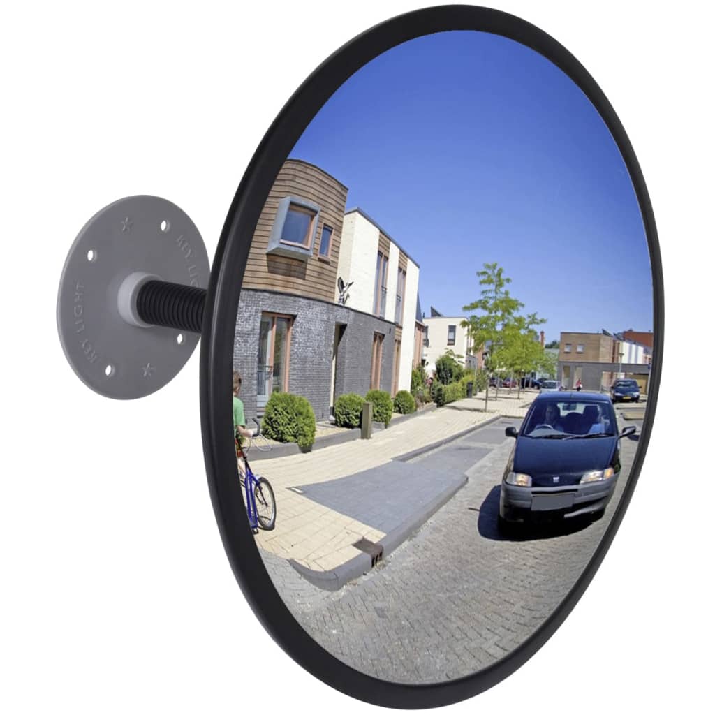 Indoor Convex Traffic Mirror Black Ø40 Cm Acrylic