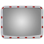 Convex Traffic Mirror Rectangle With Reflectors