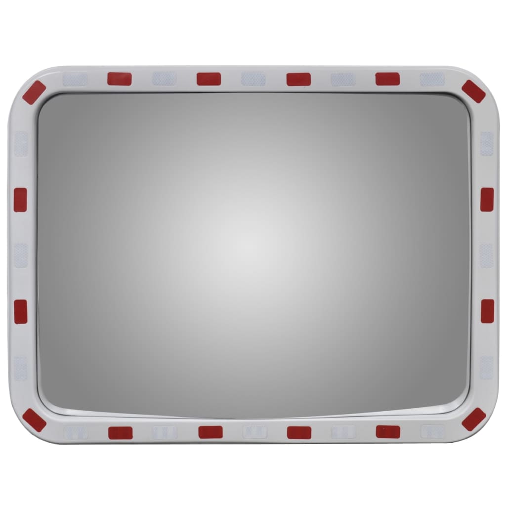Convex Traffic Mirror Rectangle With Reflectors