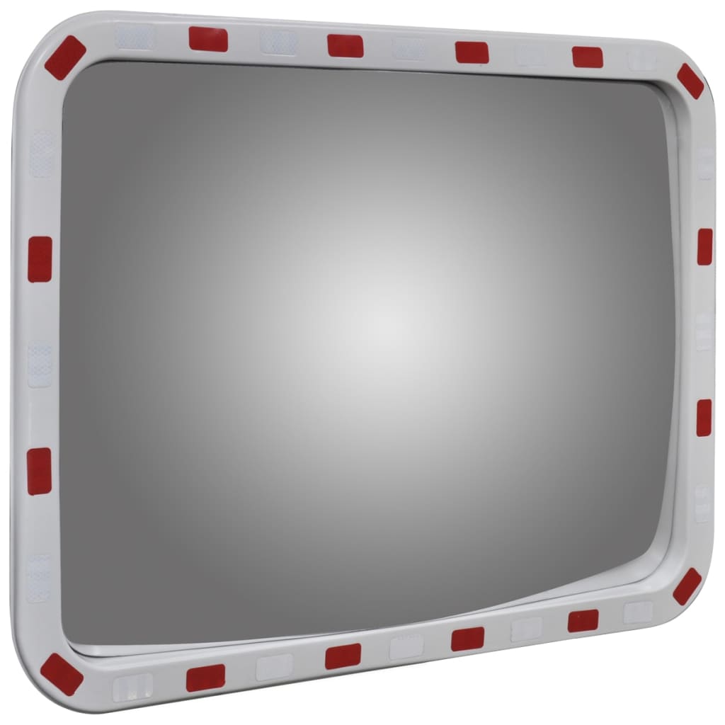 Convex Traffic Mirror Rectangle With Reflectors