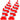 Chain Cone Set With 10 M Chain Red And White