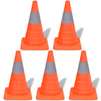 5 Pop-Up Traffic Cones 42 Cm