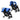 Tandem Stroller Steel And Black