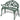 Garden Bench 100 cm Cast Aluminium Green