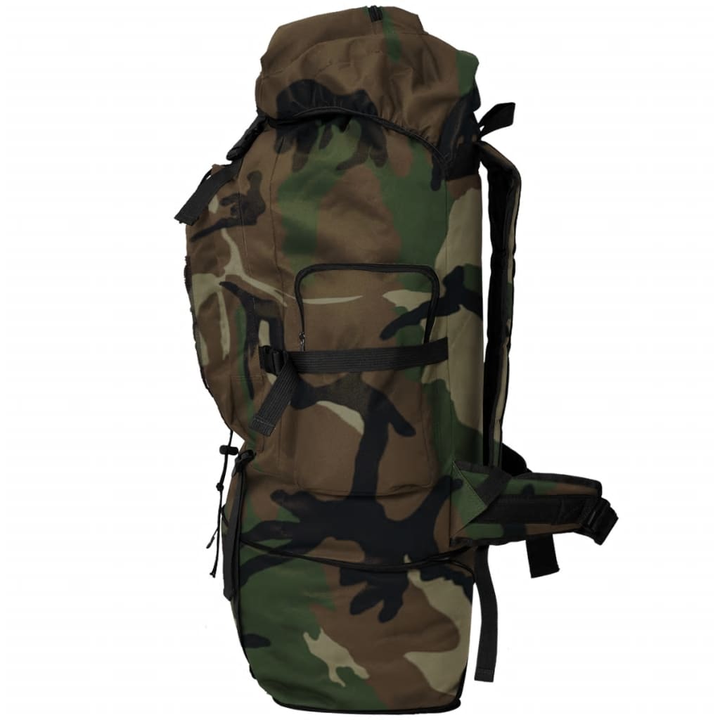 Army-Style Backpack XXL 100 L Camouflage