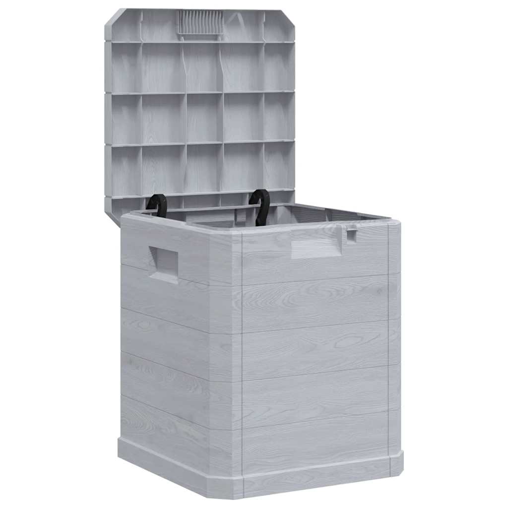 Garden Storage Box 90 L Light Grey