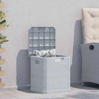 Garden Storage Box 90 L Light Grey