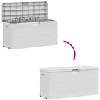 Garden Storage Box 280 L Light Grey