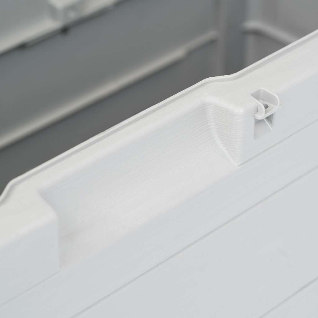 Garden Storage Box 280 L Light Grey