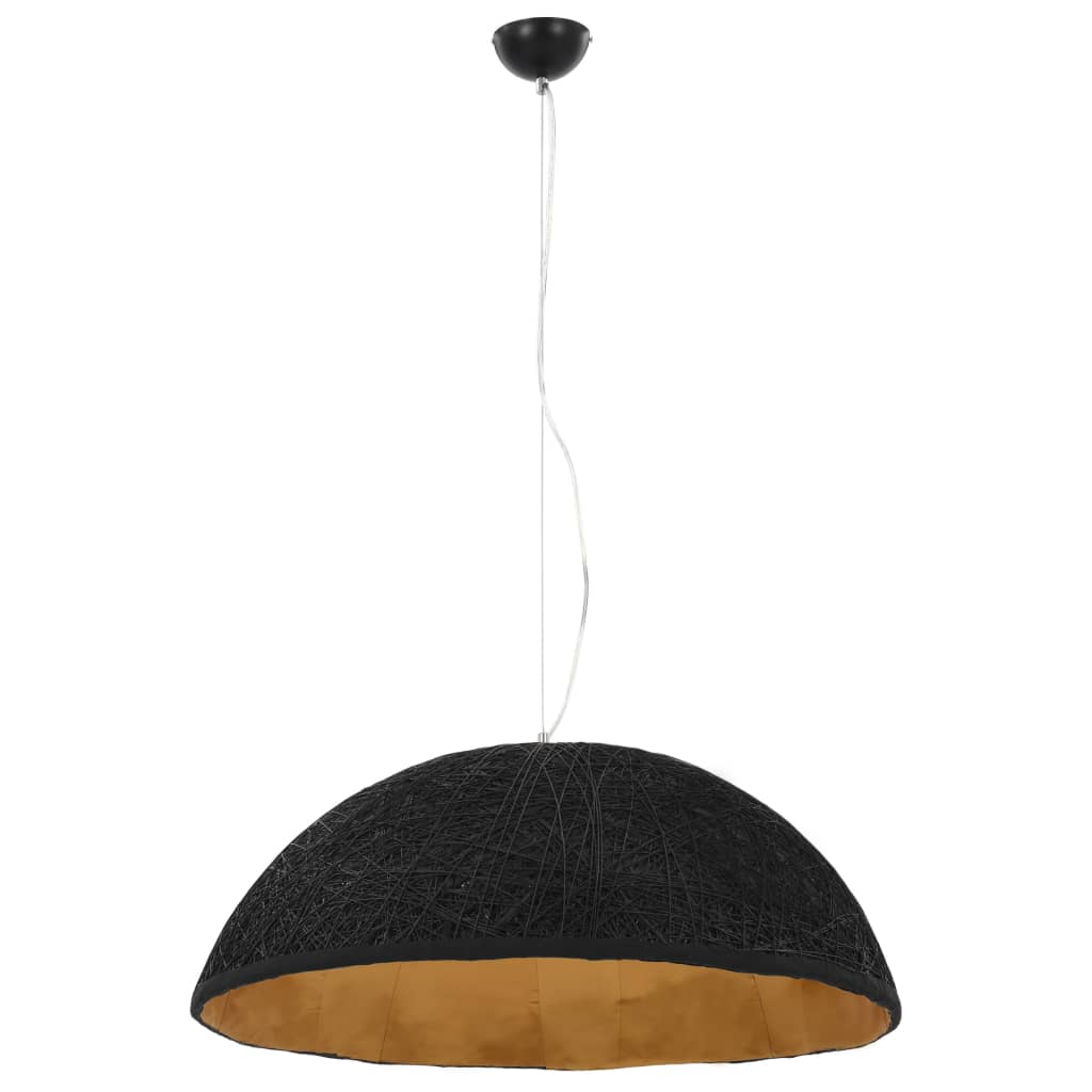 Pendant Lamp Black and Gold Ø70 cm E27