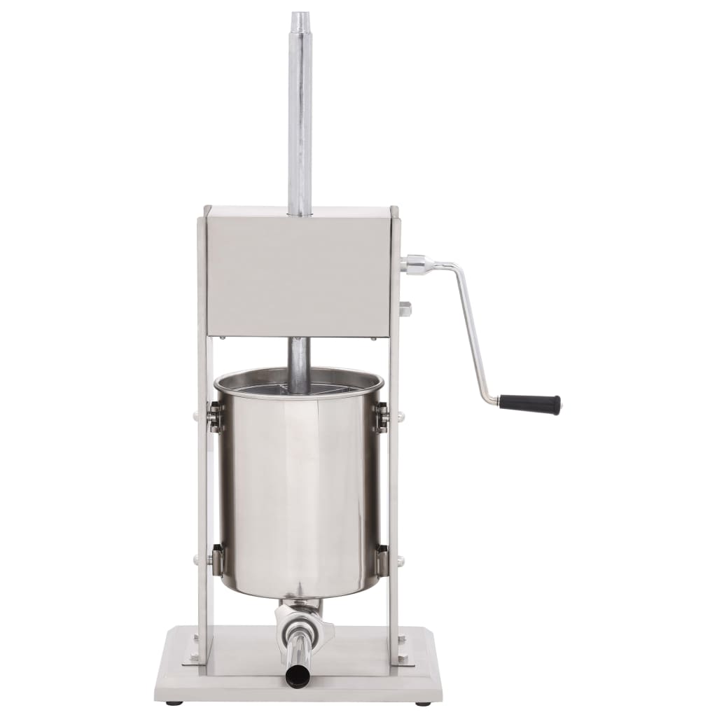 Manual Sausage Stuffer Silver 10 L Stainless Steel