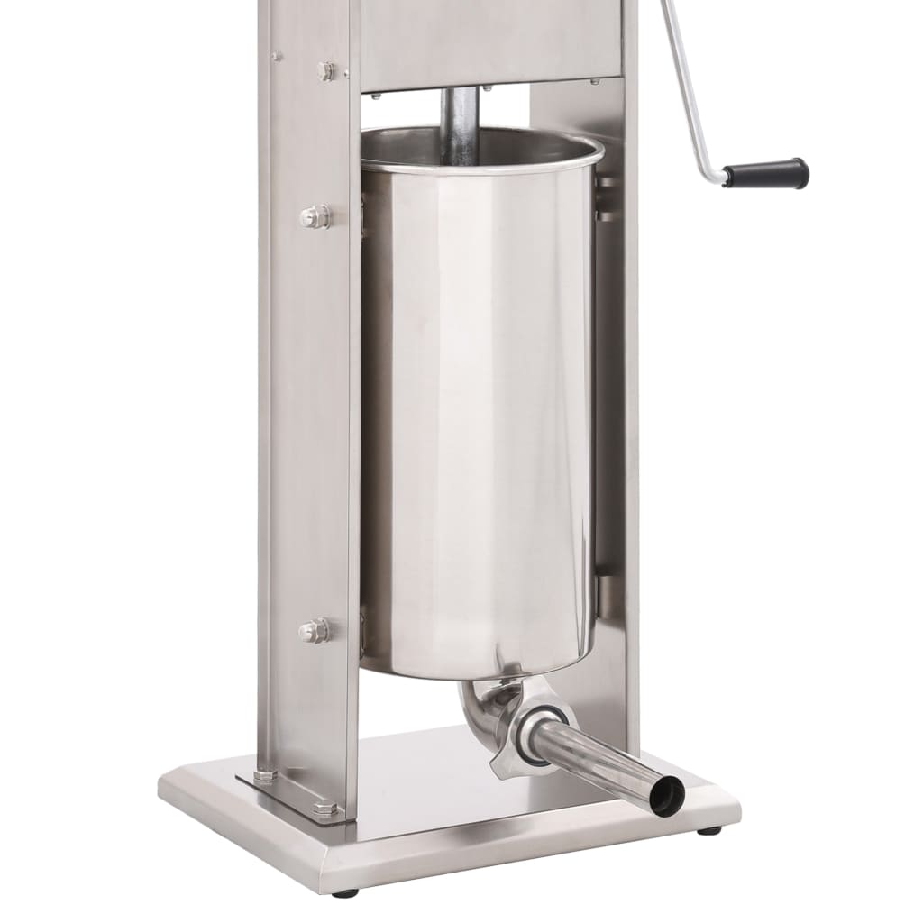 Manual Sausage Stuffer Silver 15 L Stainless Steel