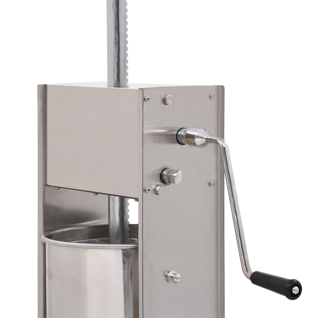Manual Sausage Stuffer Silver 15 L Stainless Steel