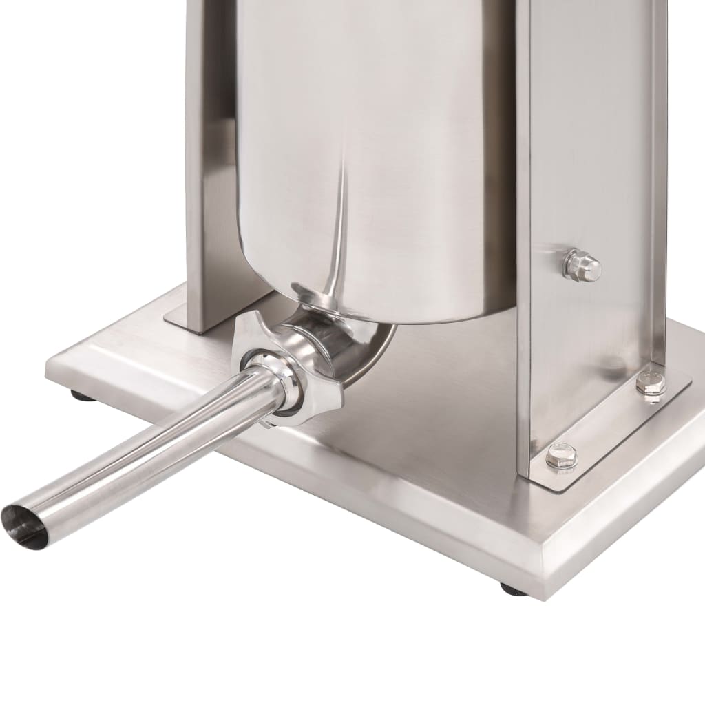 Manual Sausage Stuffer Silver 15 L Stainless Steel