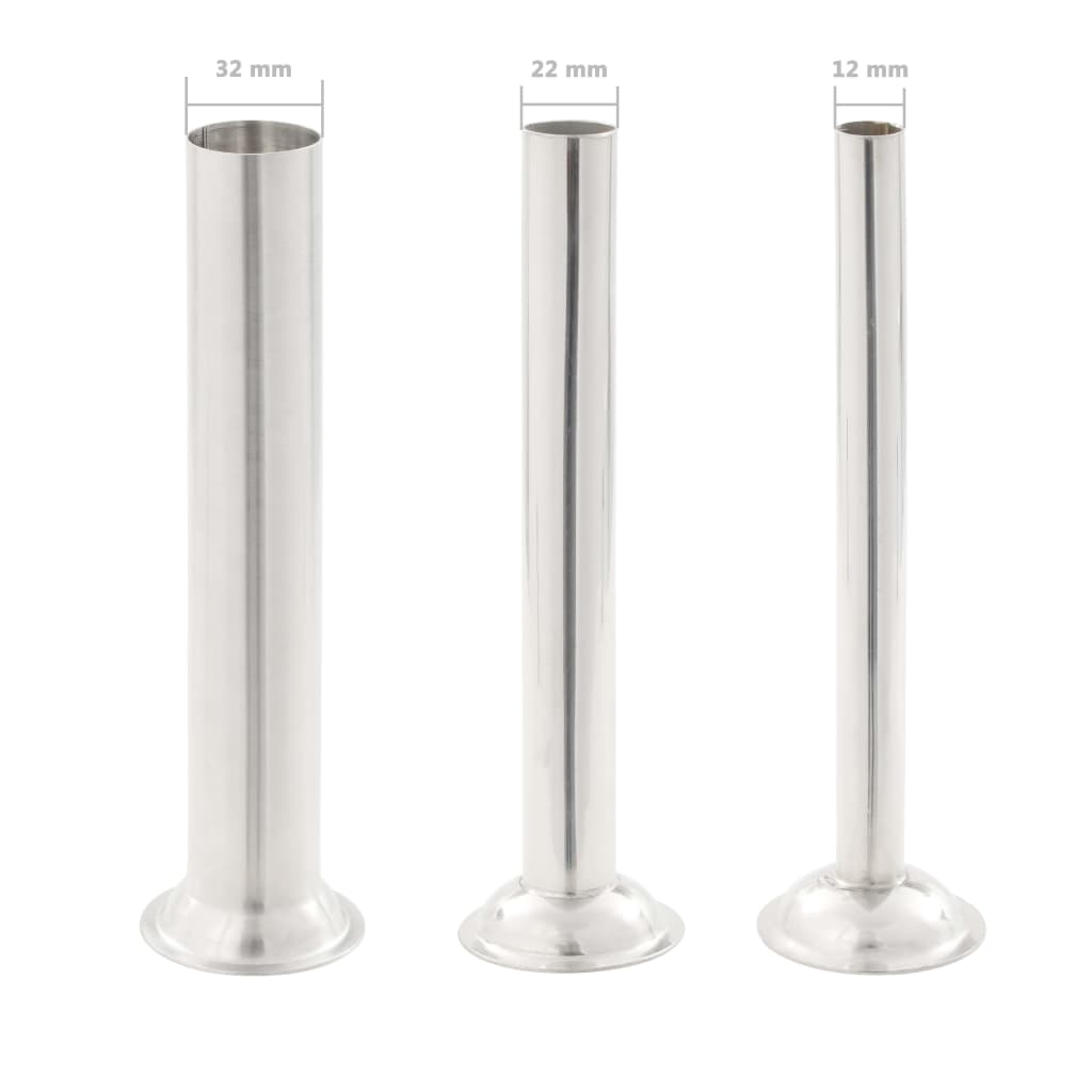 Manual Sausage Stuffer Silver 15 L Stainless Steel