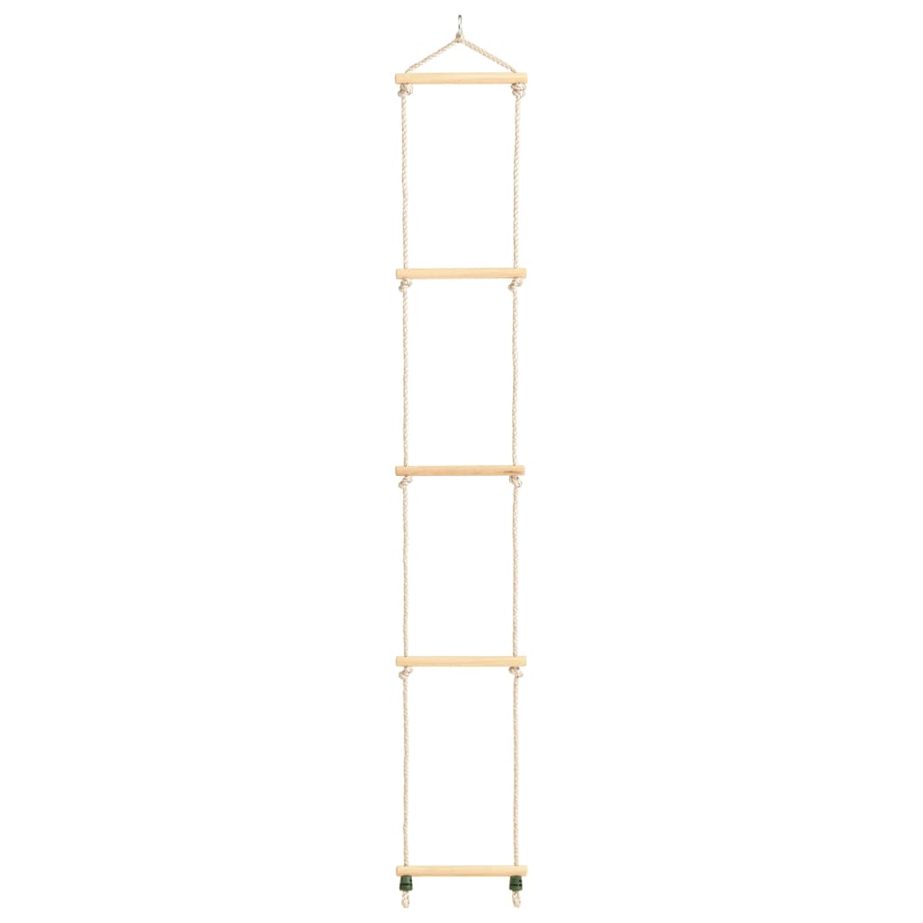 Kid's Rope Ladder Solid Wood and PE 30x168 cm