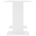 Dining Table White 110x60x75 cm Engineered Wood