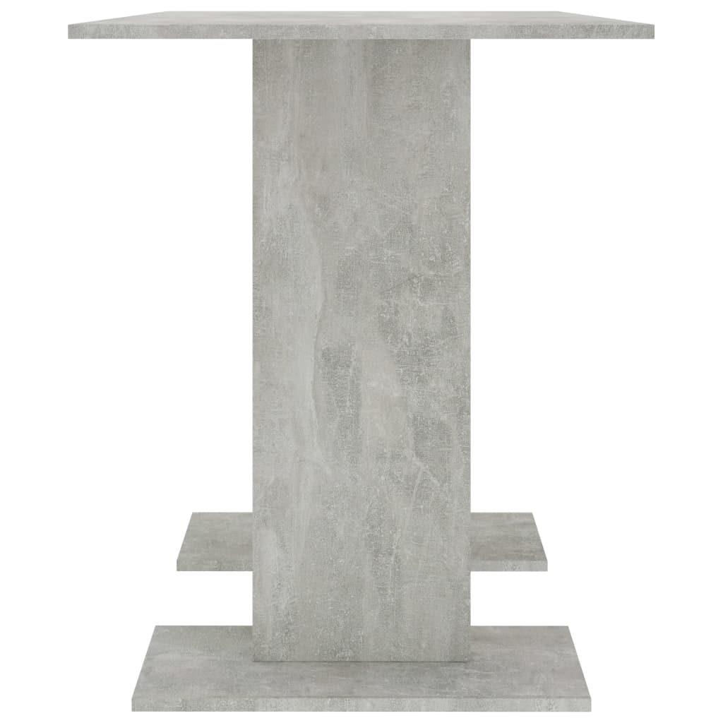 Dining Table Concrete Grey 110x60x75 cm Engineered Wood