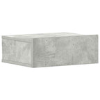 Floating Nightstand Concrete Grey 40x30x15 cm Engineered Wood