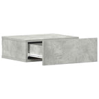 Floating Nightstand Concrete Grey 40x30x15 cm Engineered Wood