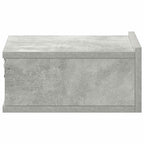 Floating Nightstand Concrete Grey 40x30x15 cm Engineered Wood