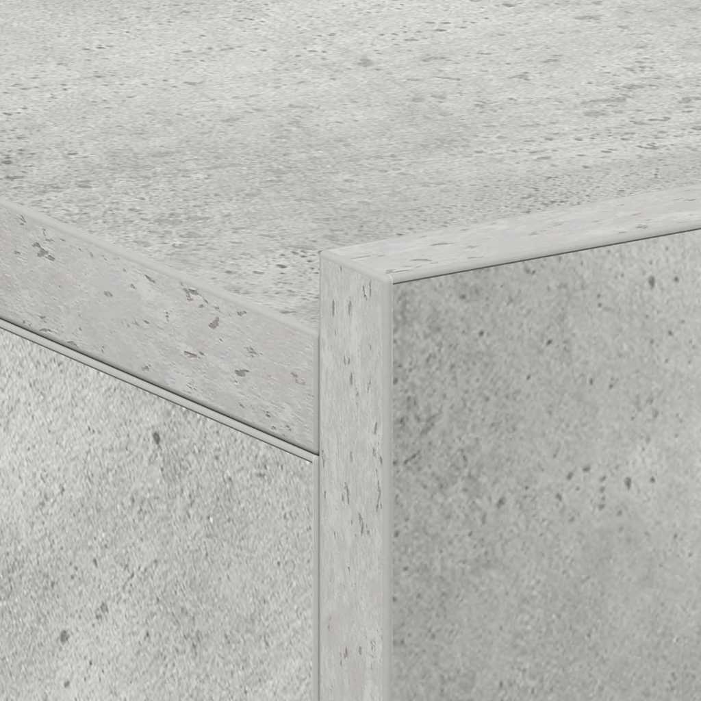 Floating Nightstand Concrete Grey 40x30x15 cm Engineered Wood