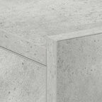 Floating Nightstand Concrete Grey 40x30x15 cm Engineered Wood