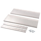 2-Tier Floating Wall Shelf Stainless Steel 100x30 cm