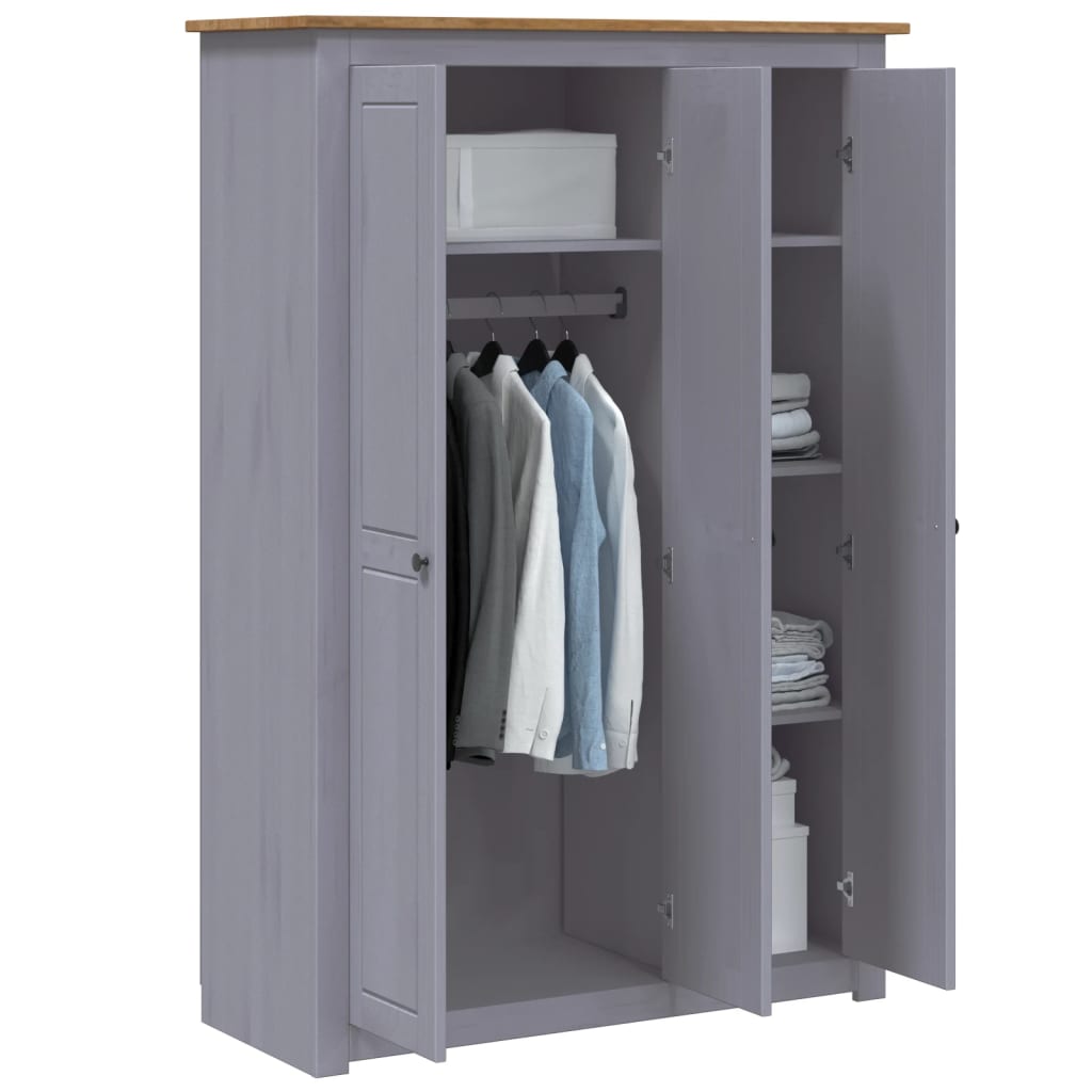 3-Door Wardrobe Pine Panama Range