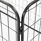 Heavy Duty Dog Playpen Black 120X80X70 Cm Steel