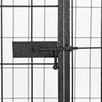 Heavy Duty Dog Playpen Black 120X80X70 Cm Steel