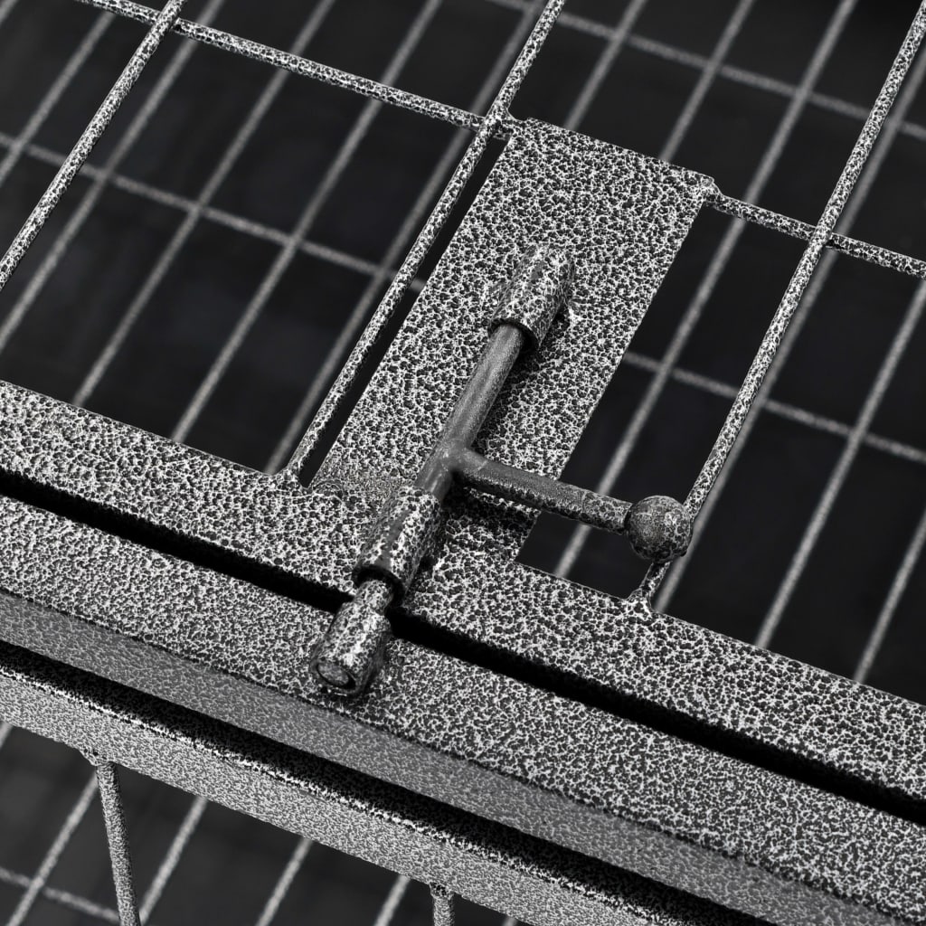 Heavy Duty Dog Cage With Wheels Steel