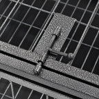 Heavy Duty Dog Cage With Wheels Steel