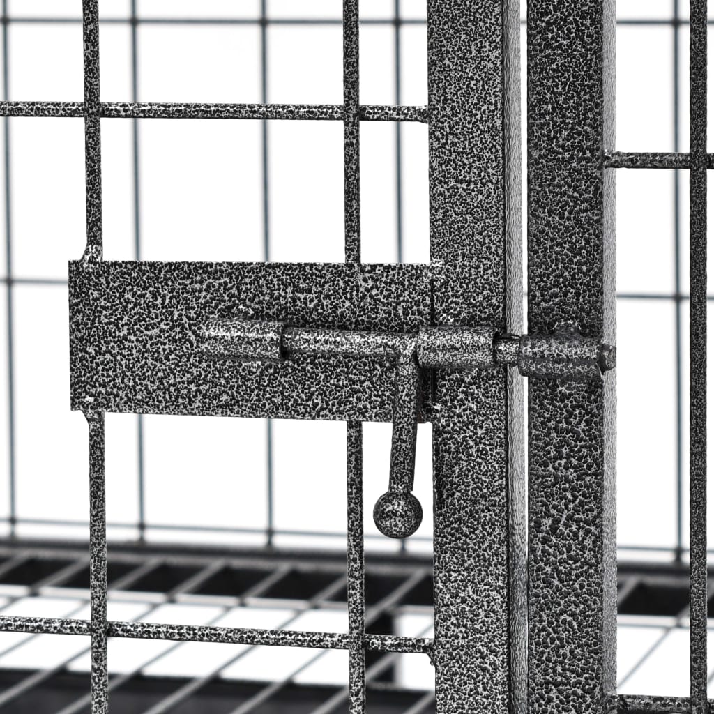 Heavy Duty Dog Cage With Wheels Steel