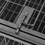 Heavy Duty Dog Cage With Wheels Steel