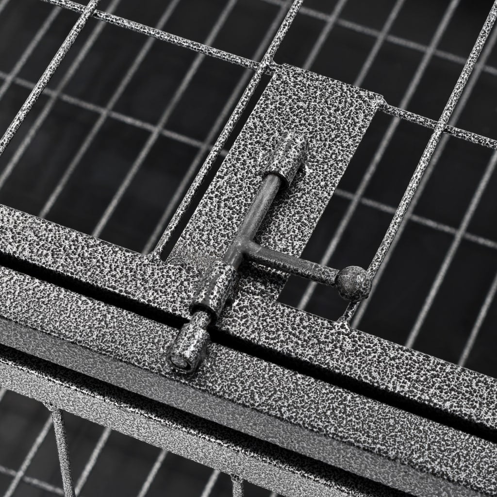 Heavy Duty Dog Cage With Wheels Steel