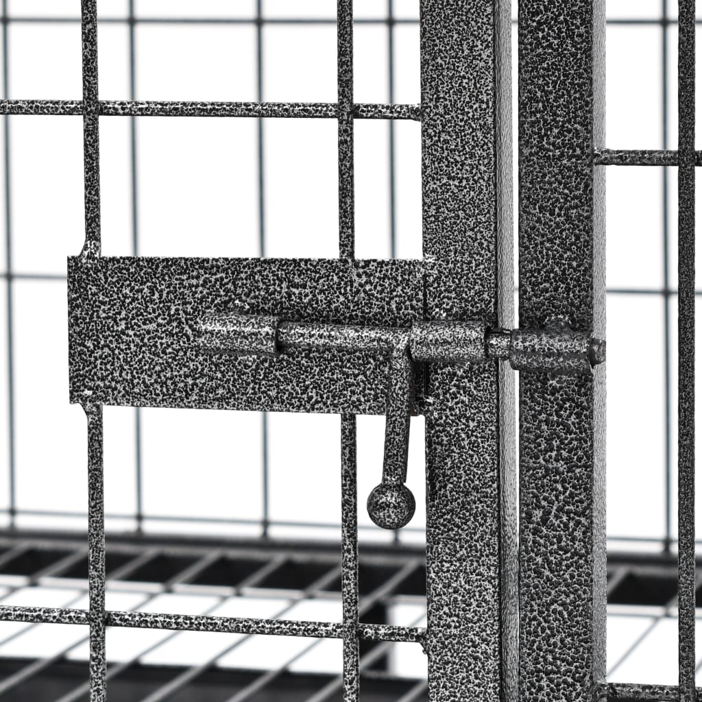 Heavy Duty Dog Cage With Wheels Steel