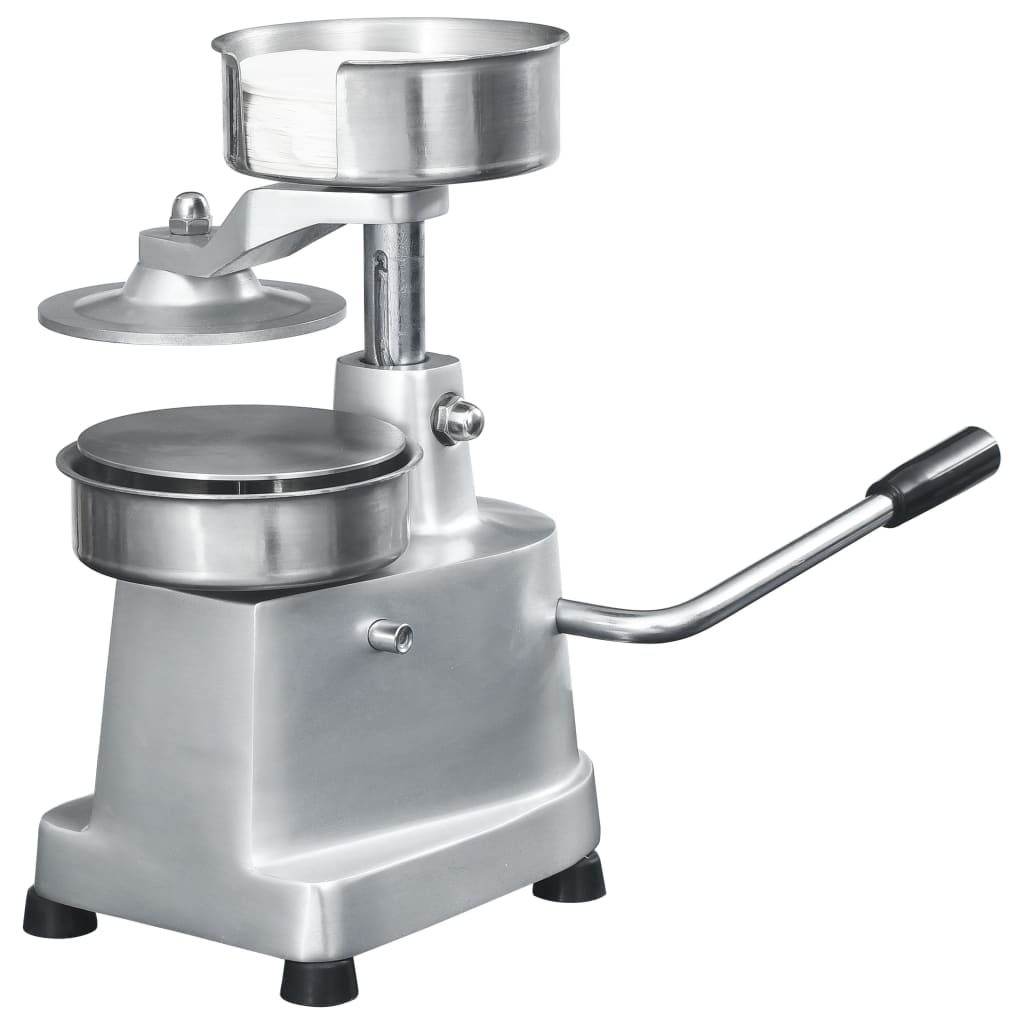 Hamburger Press Machine with 500 Patty Papers Aluminium 10 cm