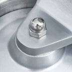 Hamburger Press Machine with 500 Patty Papers Aluminium 10 cm