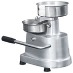 Hamburger Press Machine with 500 Patty Papers Aluminium 13 cm